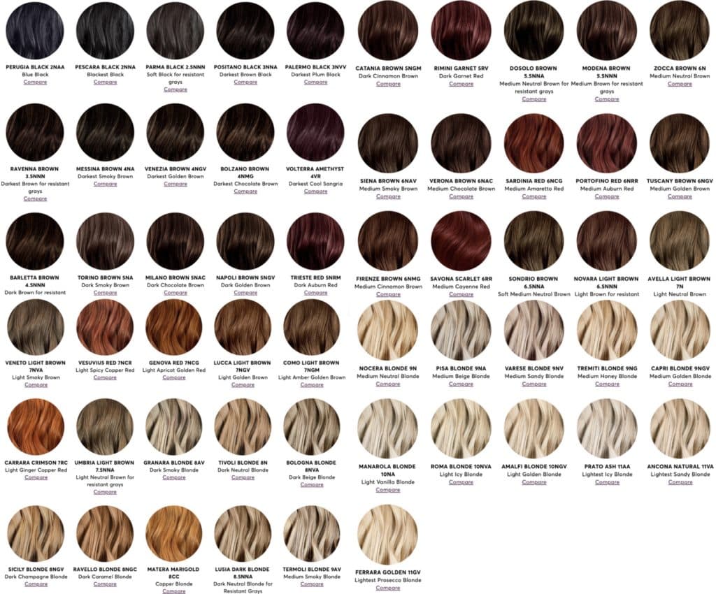 Reed Color Chart