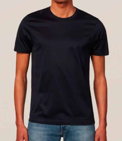 Dark Navy Filo di Scozia Cotton T-Shirt Eton Shirts review