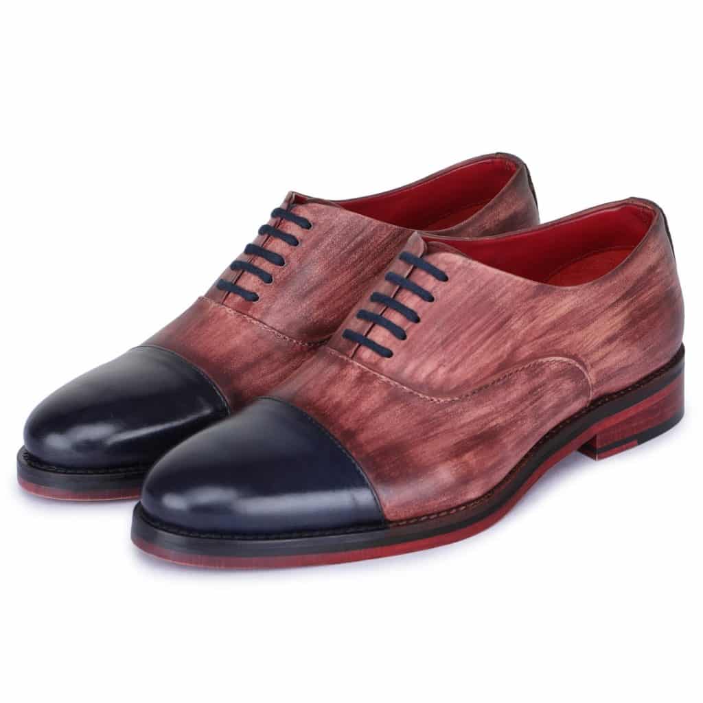 Lethato Captoe Oxford Classic Dress Shoes - Red Review 