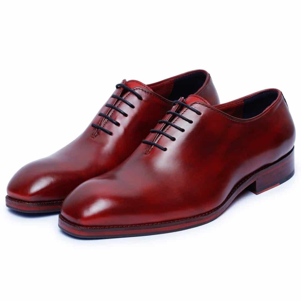 Lethato Wholecut Oxford Dress Shoes - Wine Red Review 