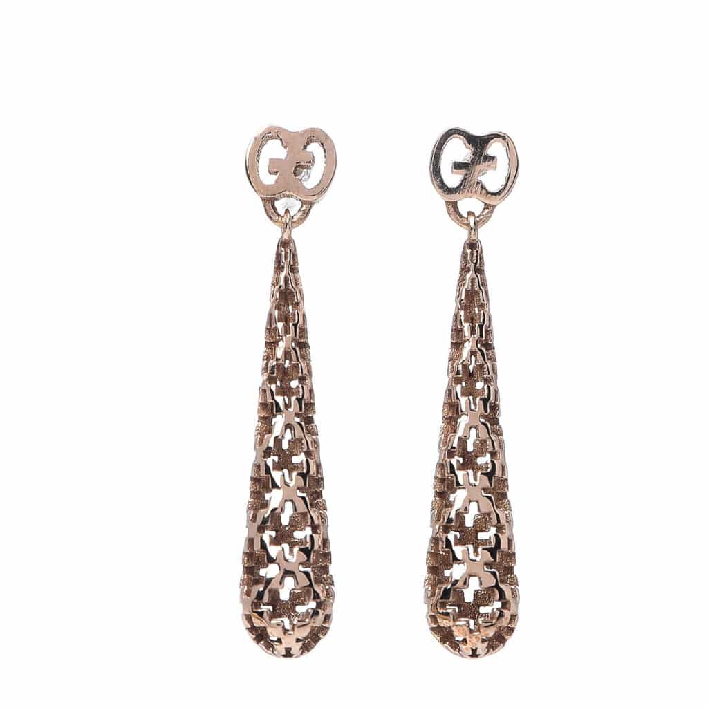 Gucci 18K Rose Gold Diamantissima GG Drop Earrings Review