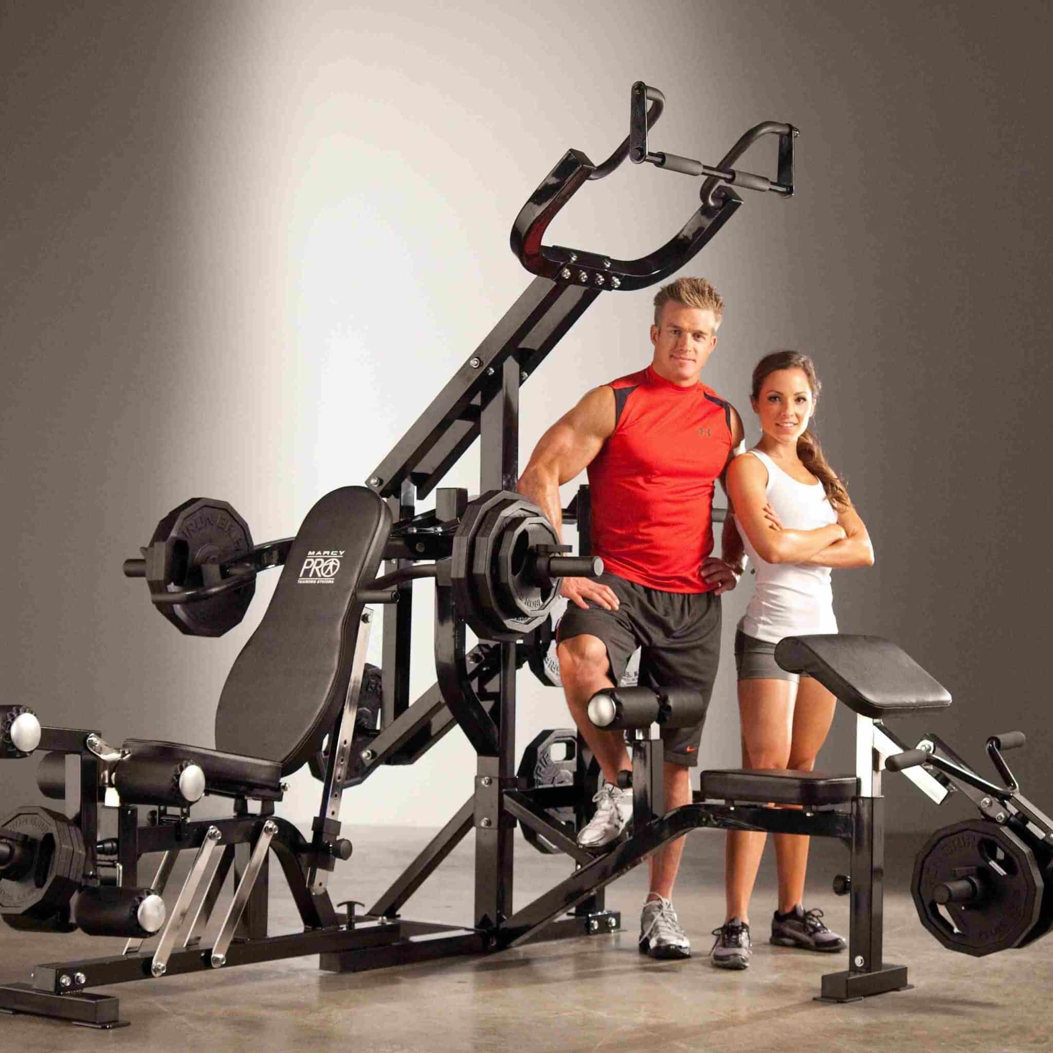 Marcy hg3000 Compact Home Gym exercise