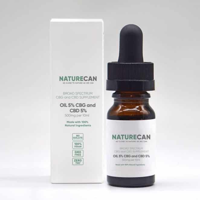 Naturecan CBD & CBG Oil Blend - 500 mg of Each Review 
