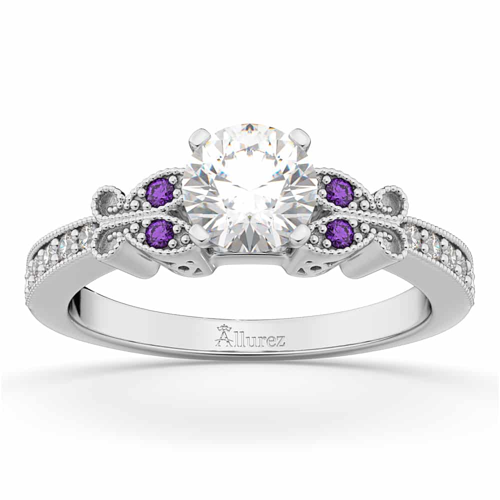 Allurez Butterfly Diamond and Amethyst Engagement Ring Review