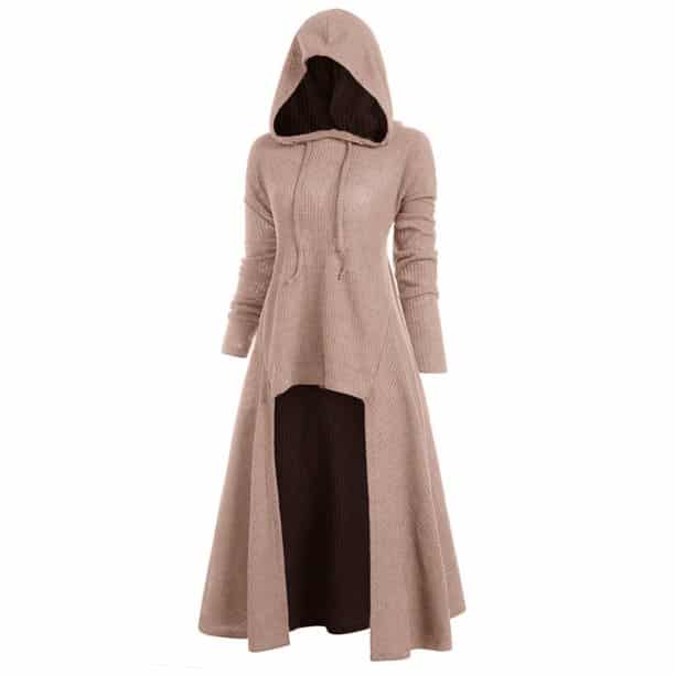 DressLily Hooded High Low Drop Shoulder Longline Sweater Review
