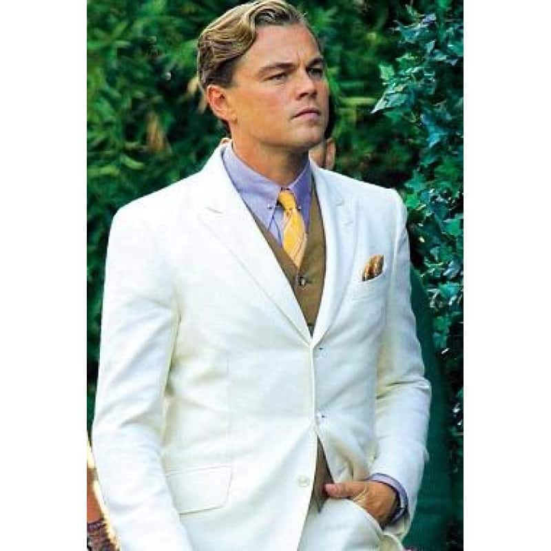 FJackets Leonardo Dicaprio off White The Great Gatsby Suit Review