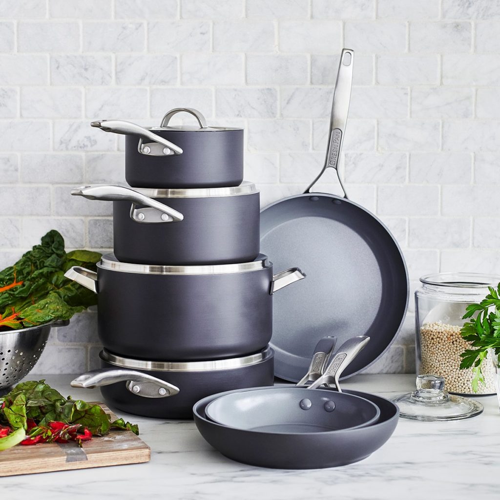 Green Pan Valencia Pro Ceramic Non-Stick 11-Piece Cookware Set + Reviews, Crate & Barrel Canada