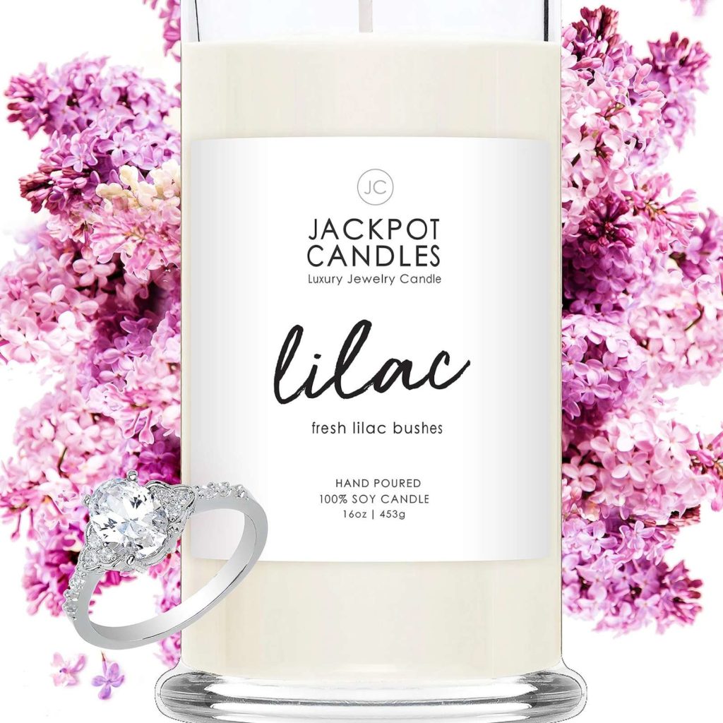 Jackpot Candles Lilac Candle with Jewelry Ring Review