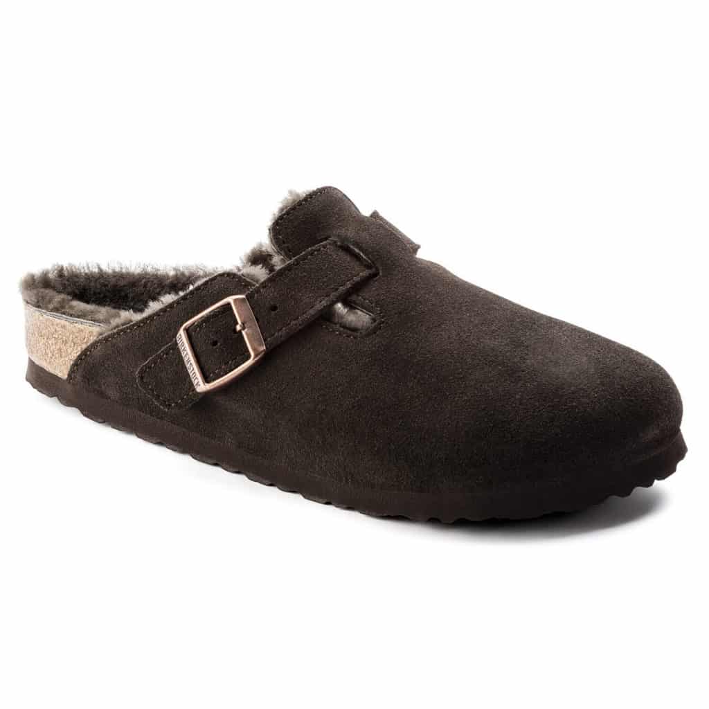 Shoebacca Boston Shearling Suede Leather Clogs Narrow Review