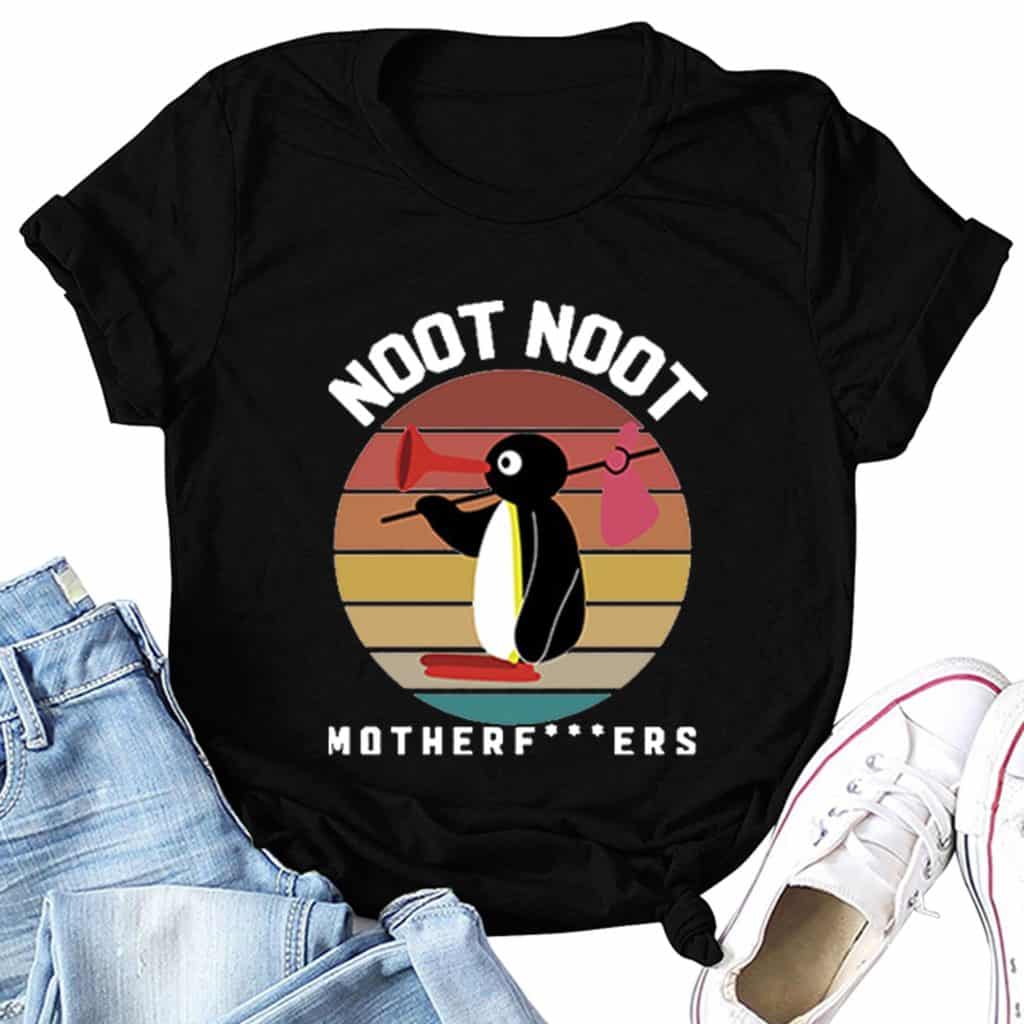 Soulmia Noot Noot Penguin Graphic Short Sleeve Tee Review