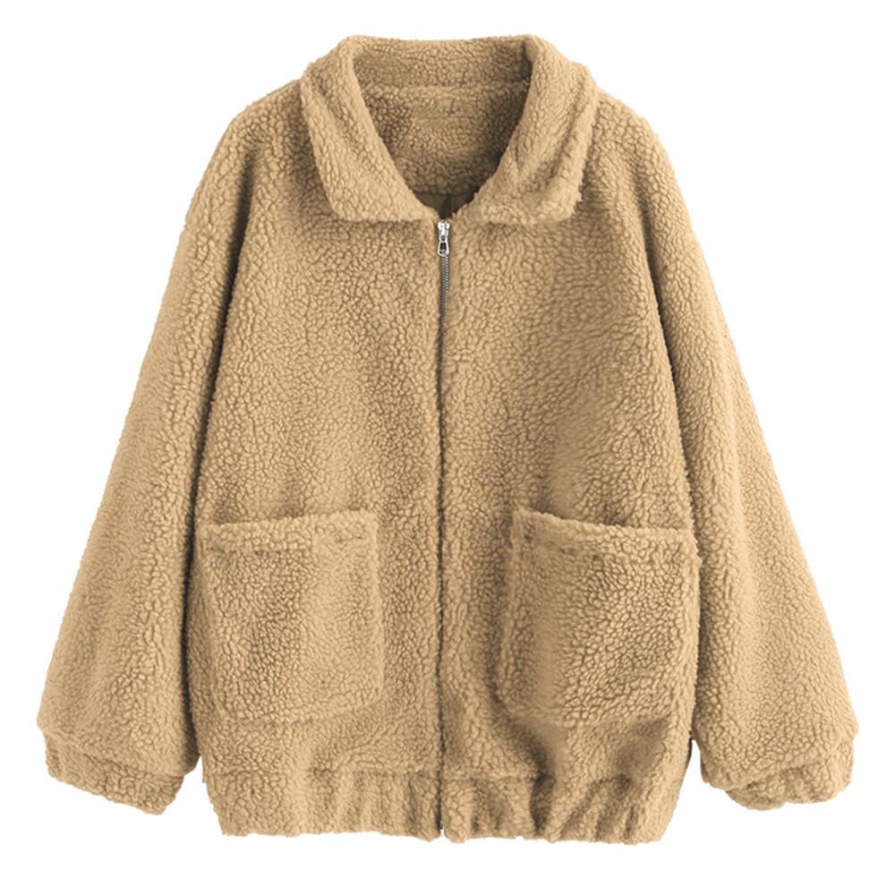 Zaful Fluffy Zip Up Winter Teddy Coat Review