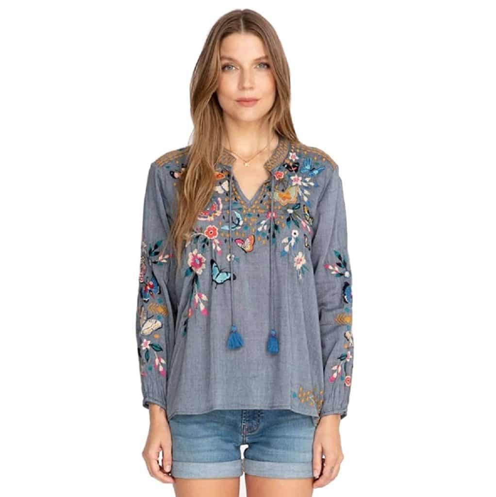 Johnny Was Mariposa Effortless Peasant Blouse Review