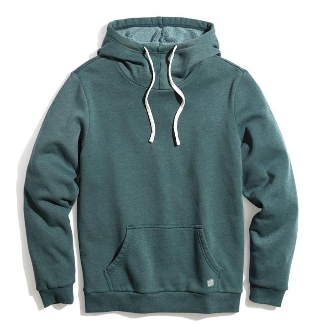 Marine Layer Cowlneck Pullover Hoodie in Mallard Review 