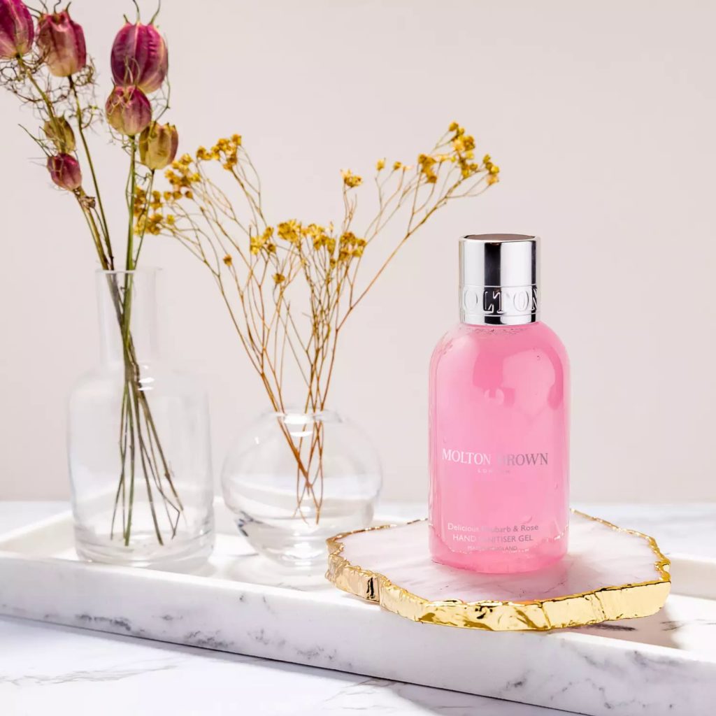 Molton Brown Delicious Rhubarb Rose Hand Sanitizer Gel Review