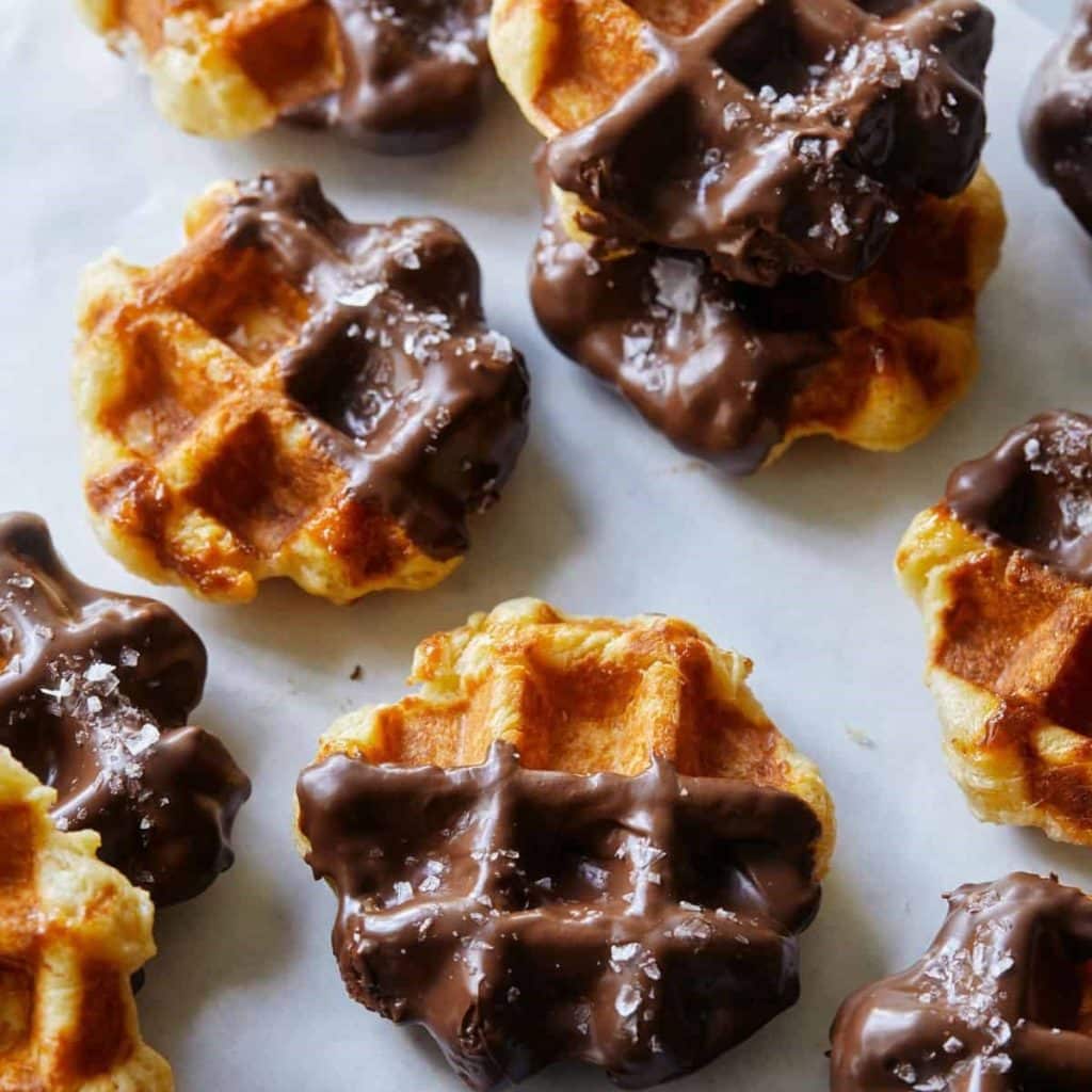 Dark Chocolate Dipped Waffles Review