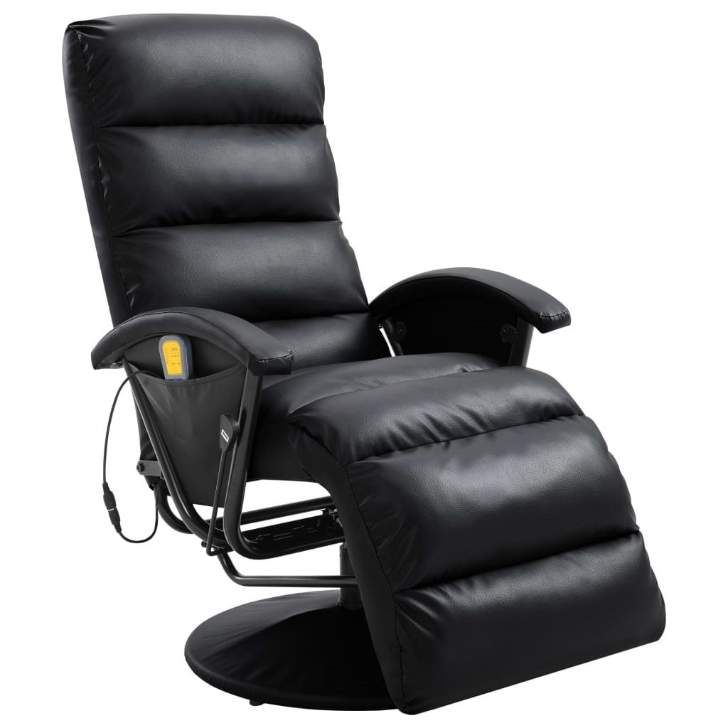 VidaXL TV Recliner Chair Black Faux Leather Review