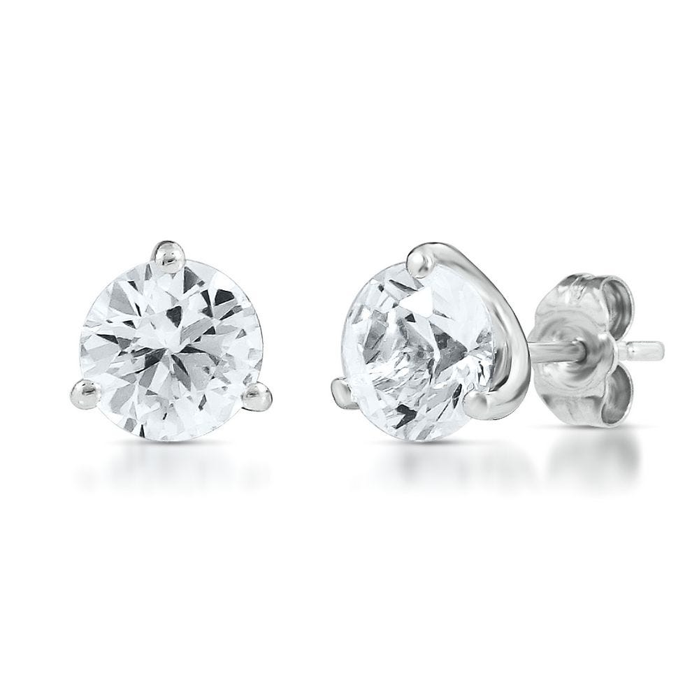 Helzberg White Sapphire Stud Earrings Review