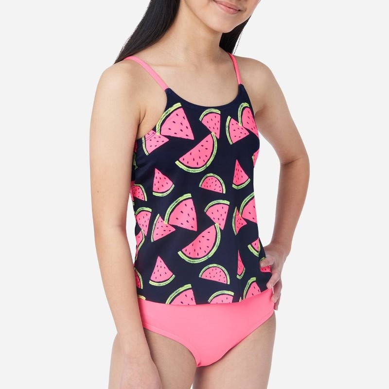 Justice Patterned Tankini Swim Set Review