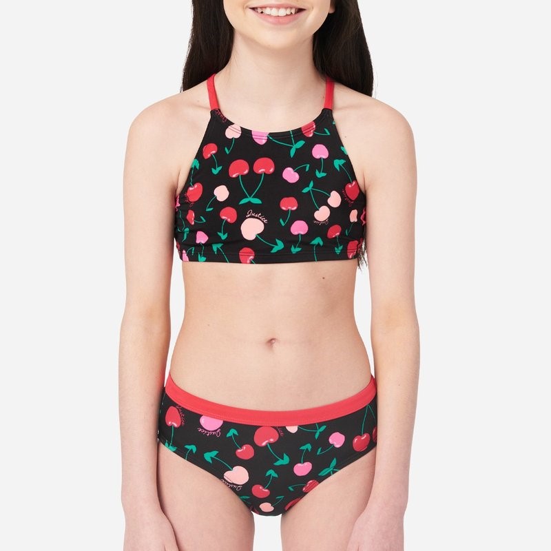 Justice Patterned Bikini Swim Set Review