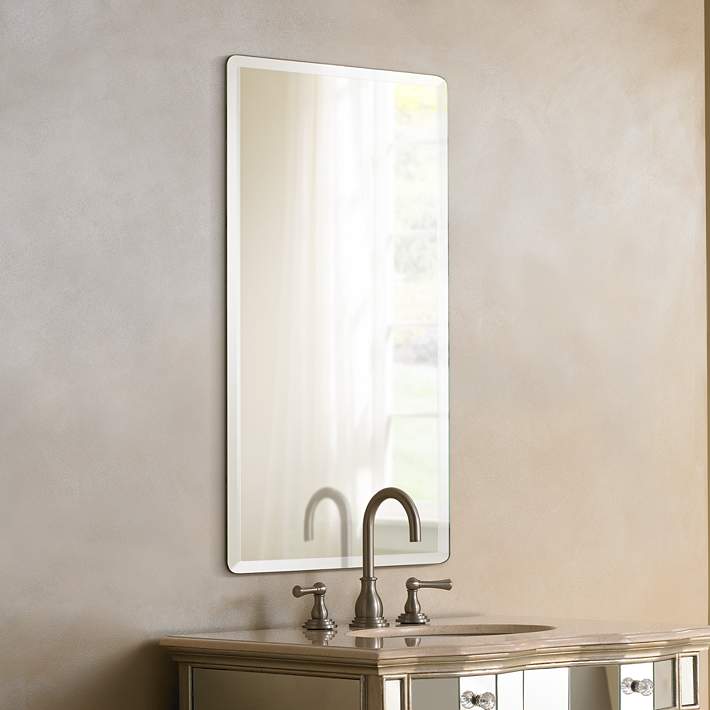 Lamps Plus Frameless Rectangular Beveled Wall Mirror Review