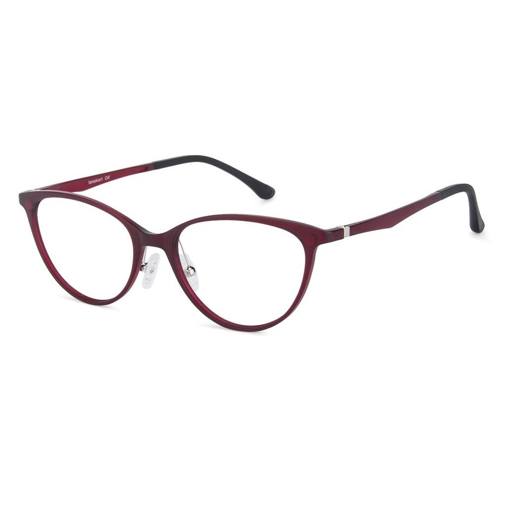 Lenskart Red Cat Eye Full Rim Women Clip-on Eyeglasses Review