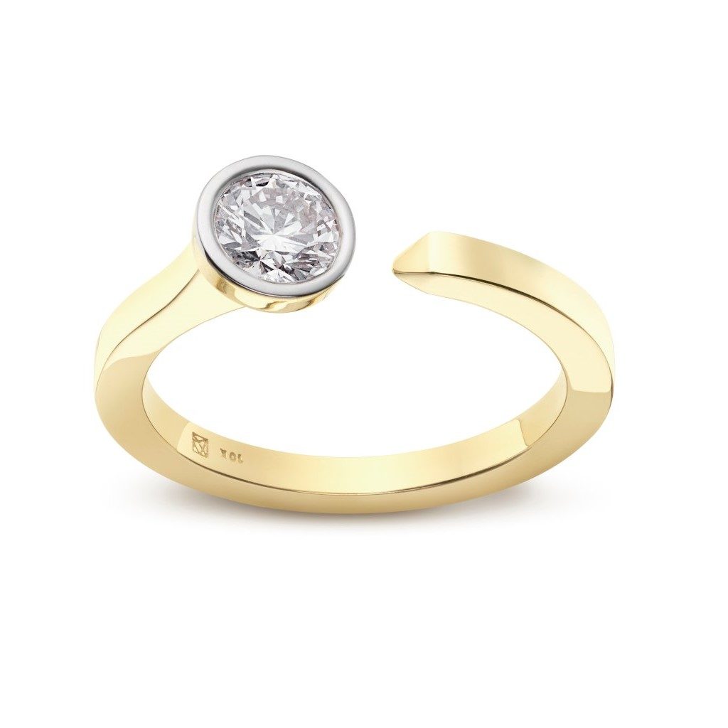 Lightbox Jewelry Lab-Grown Diamond ½ ct. Round Brilliant Solitaire Open Top Ring Review 