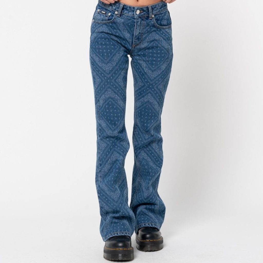 Minga London Bandana Indigo Denim Flare Jeans Review