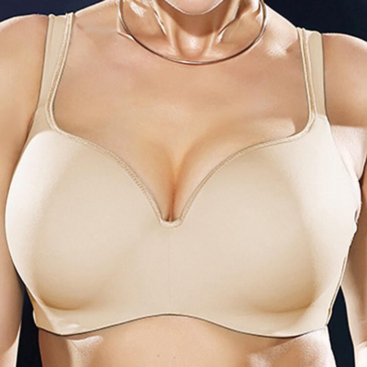 Newchic Gather Plunge Seamless Full Coverage Push Up 34DD Bra Review