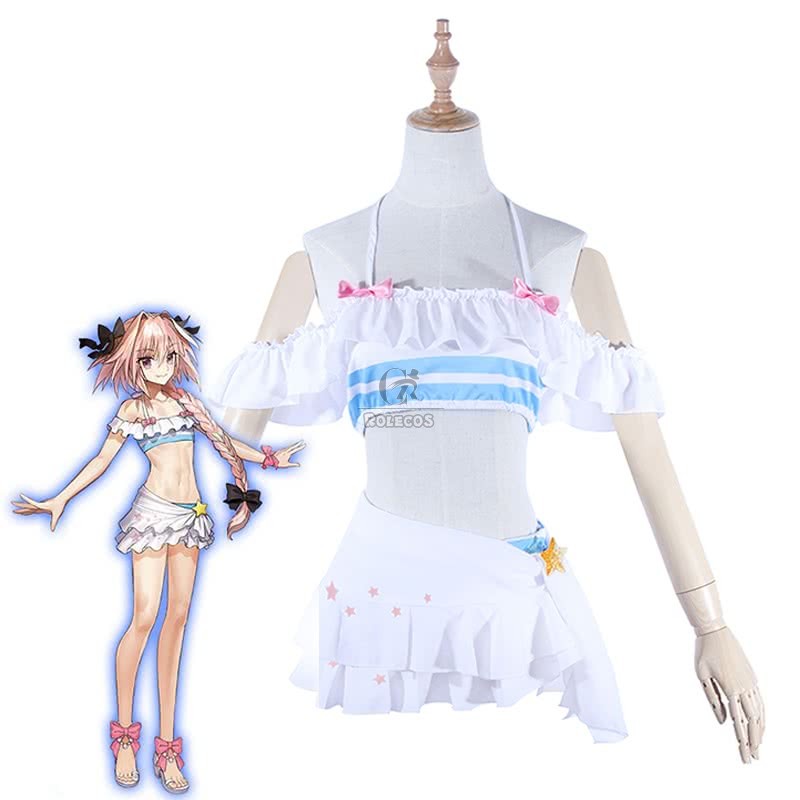 RoleCosplay Fate Extella Link Glamorous Astolfo Anime Swimsuit Cosplay Costume Review