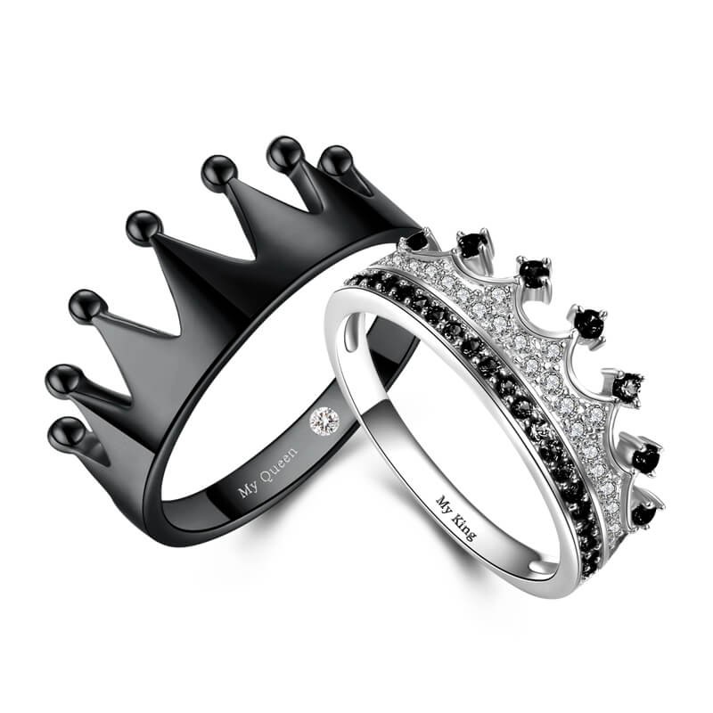 Vancaro His And Hers Promise Rings For Couples In Crown Shaped Review