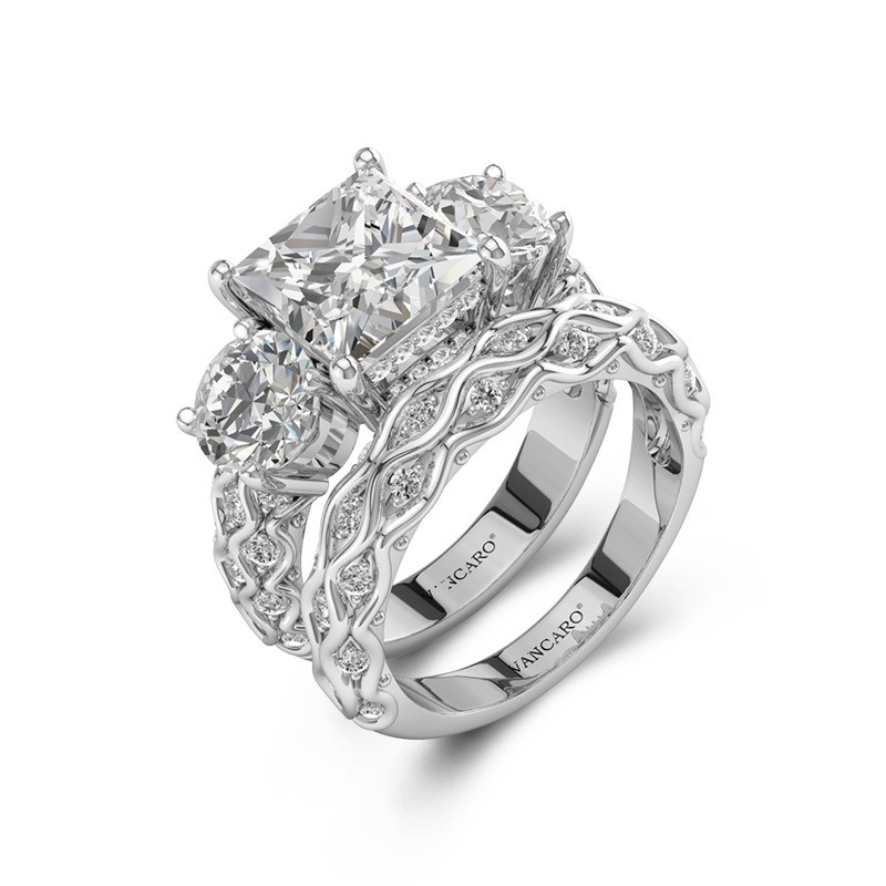 Vancaro Princess Cut Bridal Set Engagement And Wedding Ring Set Review 