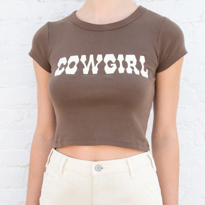 Brandy Melville Ashlyn Cowgirl Crop Top Review 