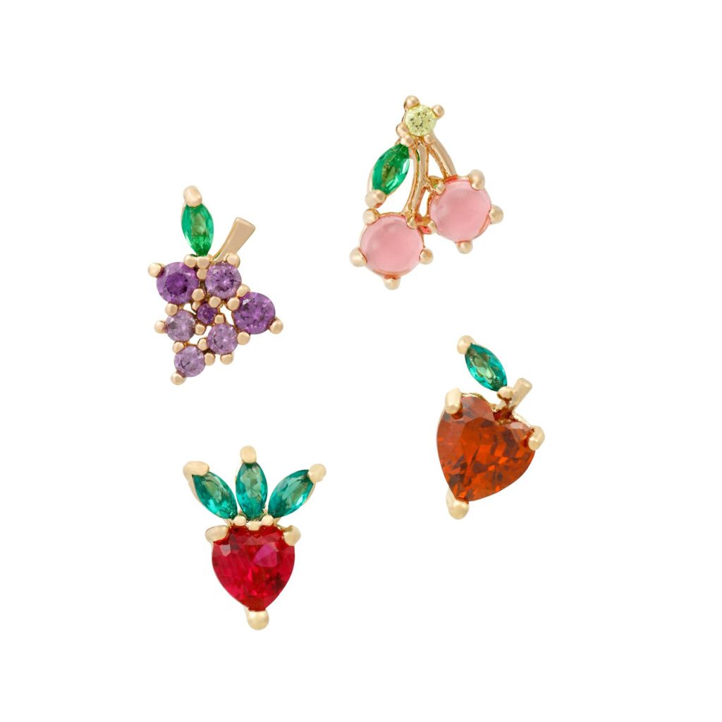 Girls Crew Fruit Basket Stud Set Review