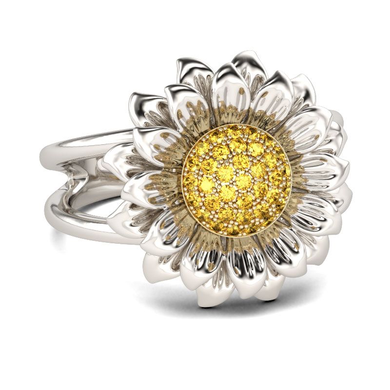 Jeulia Sunflower Sterling Silver Ring Review