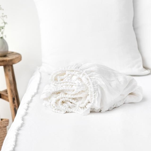 MagicLinen White Linen Fitted Sheet Review