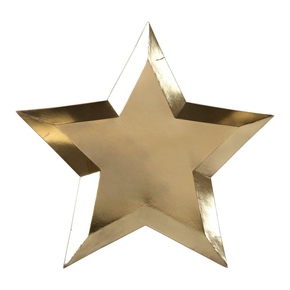 Meri Meri Gold Foil Star Plates Review