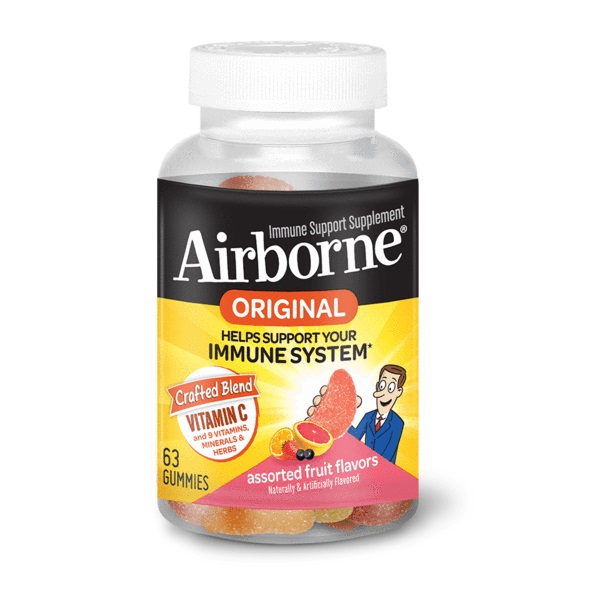 Schiff Vitamins Airborne Assorted Fruit Flavored Immune Support Gummies Review