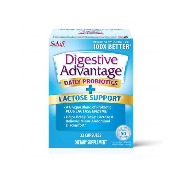 Schiff Vitamins Digestive Advantage Daily Probiotics + Lactose Support Review