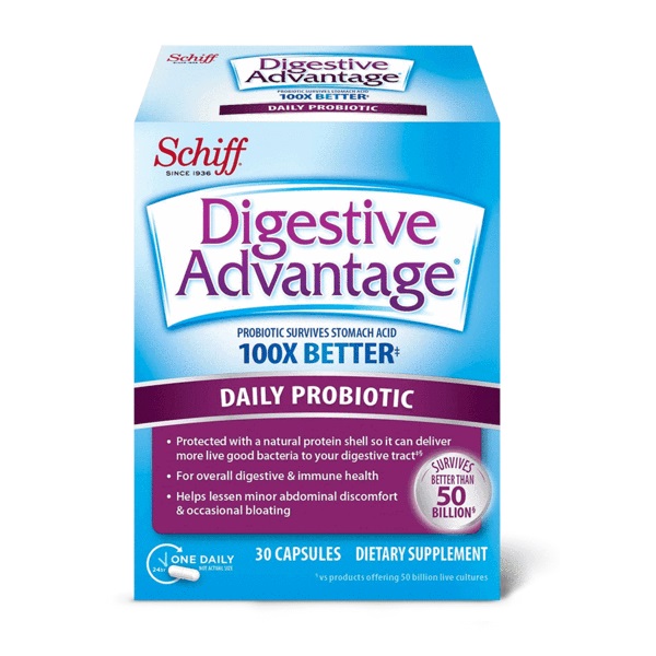 Schiff Vitamins Digestive Advantage Daily Probiotic Capsules Review 