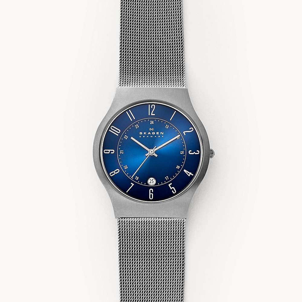 Skagen Grenen Titanium and Gray Steel Mesh Watch Review