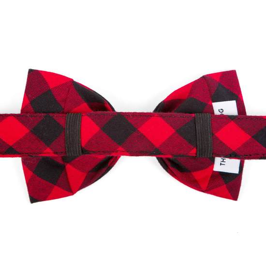 The Foggy Dog Red and Black Buffalo Check Plaid Dog Bow Tie Review