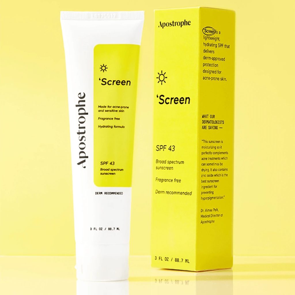 Apostrophe Skincare ‘Screen SPF 43 Review