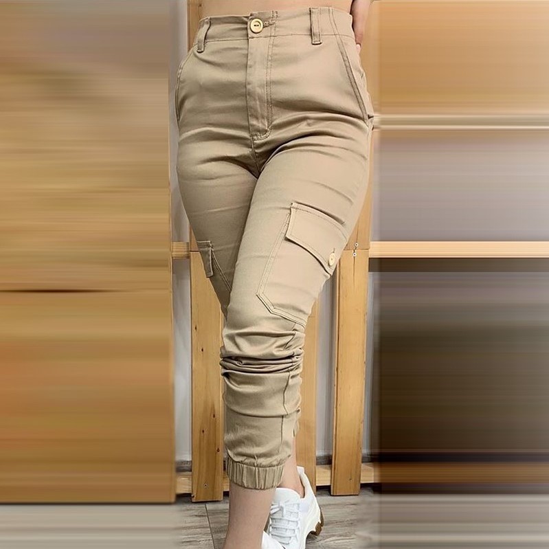 CBRStyle Buttoned Pockets Design Solid Casual Pants Review