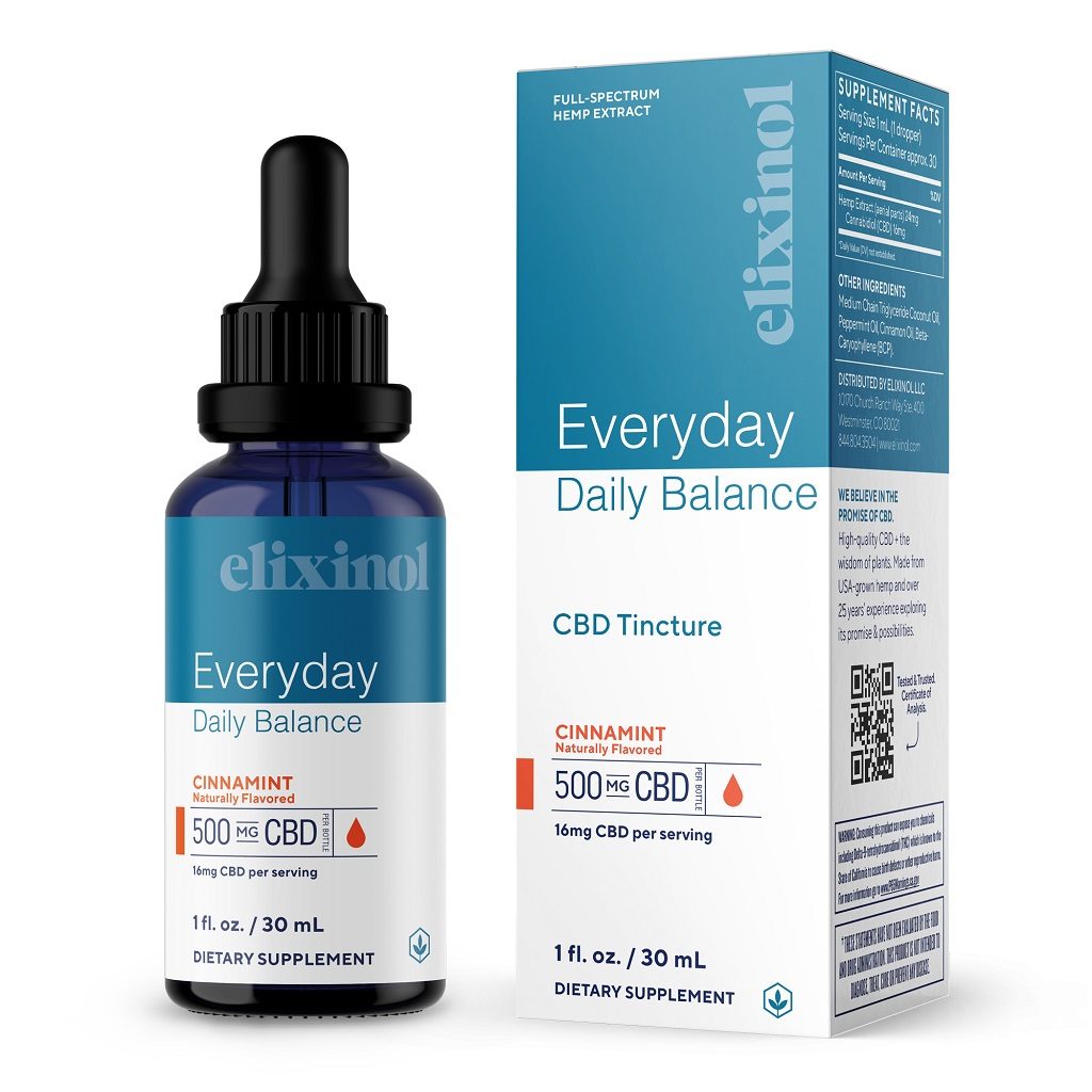 Elixinol Full Spectrum Everyday Daily Balance CBD Tincture Review 