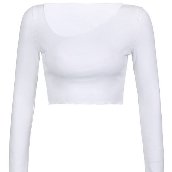 Emmiol Women’s Asymmetric Long Sleeve Knit Crop Top Review