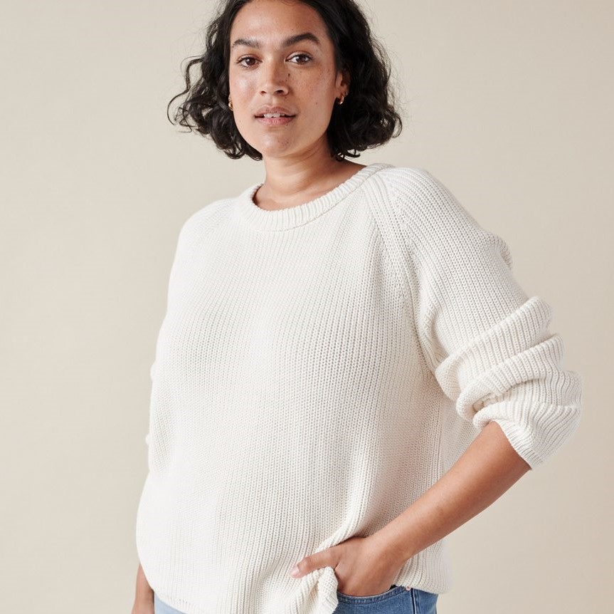 Jenni Kayne Cotton Fisherman Sweater Review