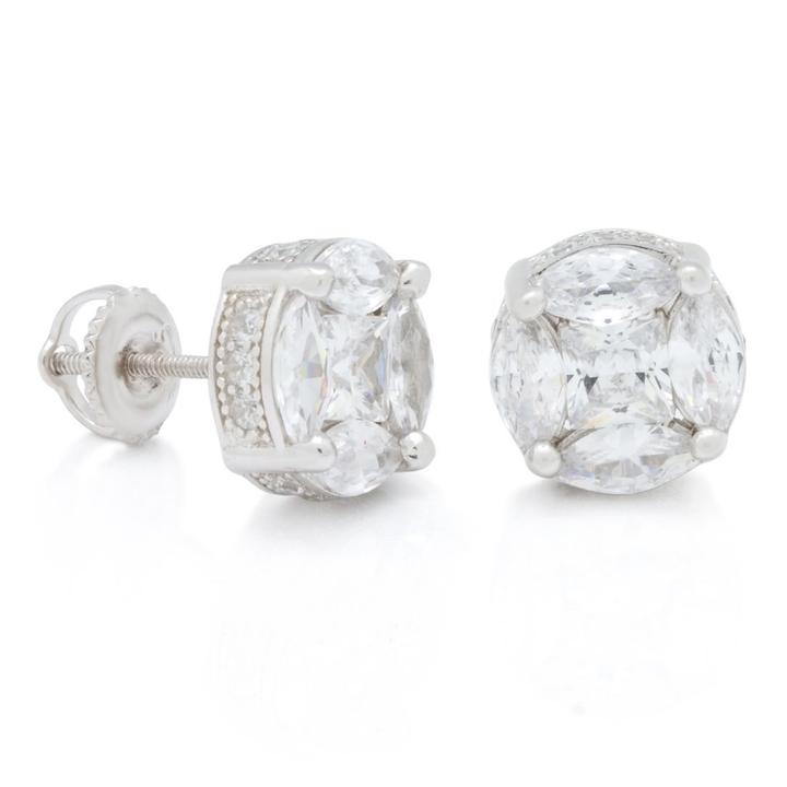 King Ice Jewelry Men’s Brilliant-Cut Button Stud Earrings Review