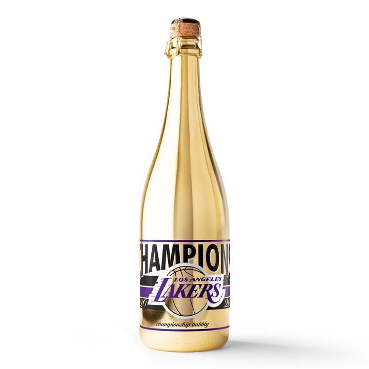 Mano's Wine LA Lakers Champagne Bottle 2020 Championship Review