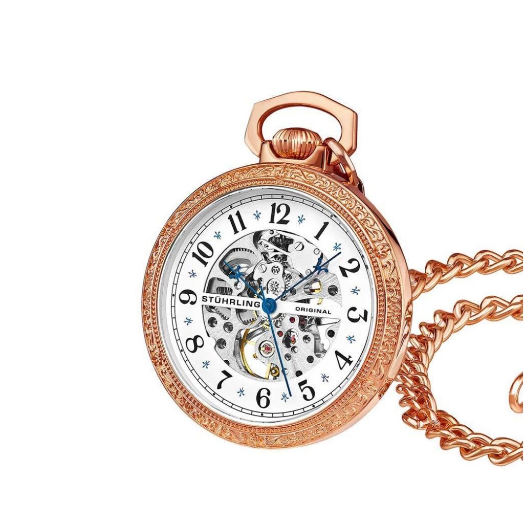 Stührling Consul 979.04 Hand-Wind 48mm Skeleton Pocket Watch Review 