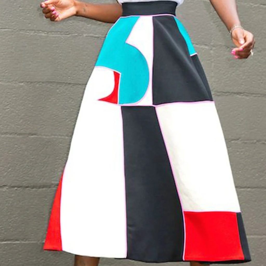StyleWe A-Line Polyester Fibre Midi Skirt Review 